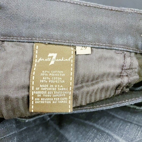 7 For All Mankind High Waist Bootcut Dark Wash Denim Jeans SZ29 - Picture 4 of 7